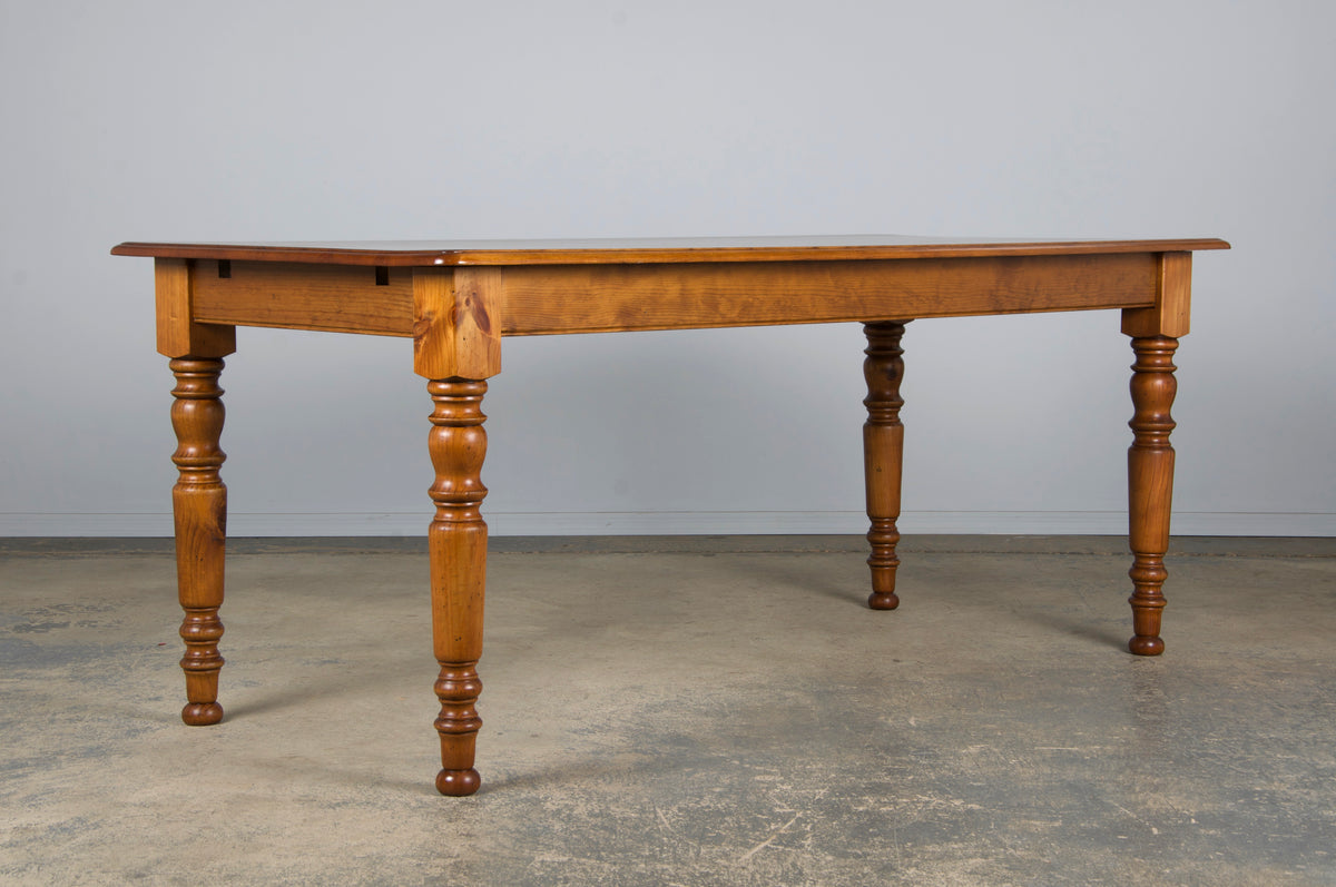 Country French Louis Philippe Style Provincial Maple Dining Table