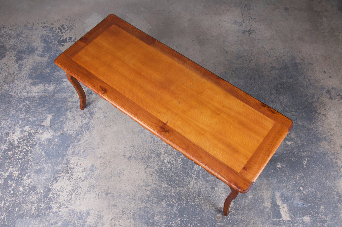 Country French Provincial Style Cherry Harvest Dining Table