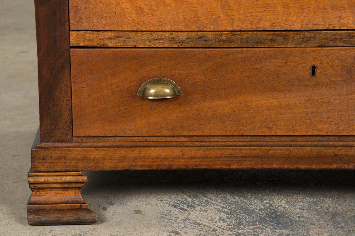 Antique French Louis Philippe Style Walnut Chest of Drawers