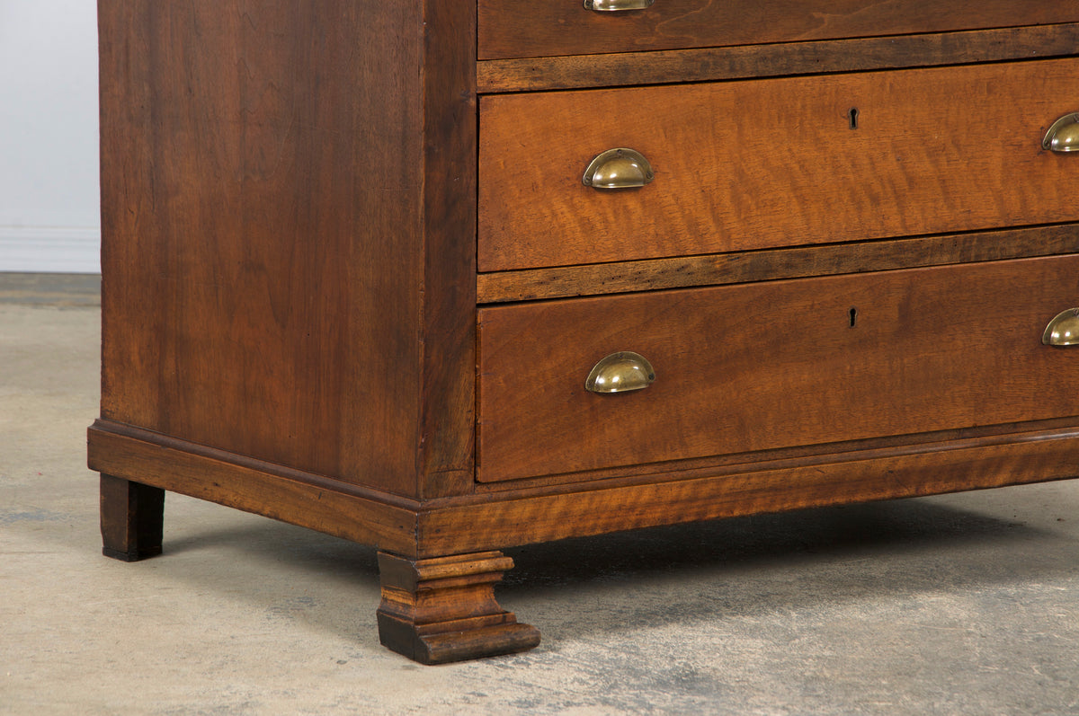 Antique French Louis Philippe Style Walnut Chest of Drawers