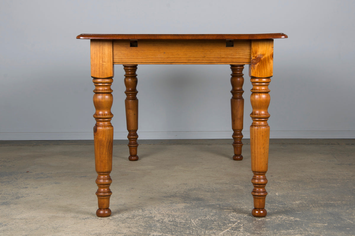 Country French Louis Philippe Style Provincial Maple Dining Table