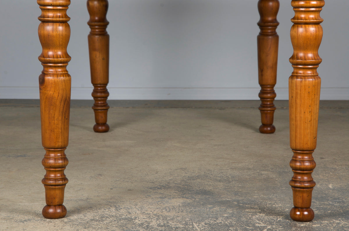 Country French Louis Philippe Style Provincial Maple Dining Table