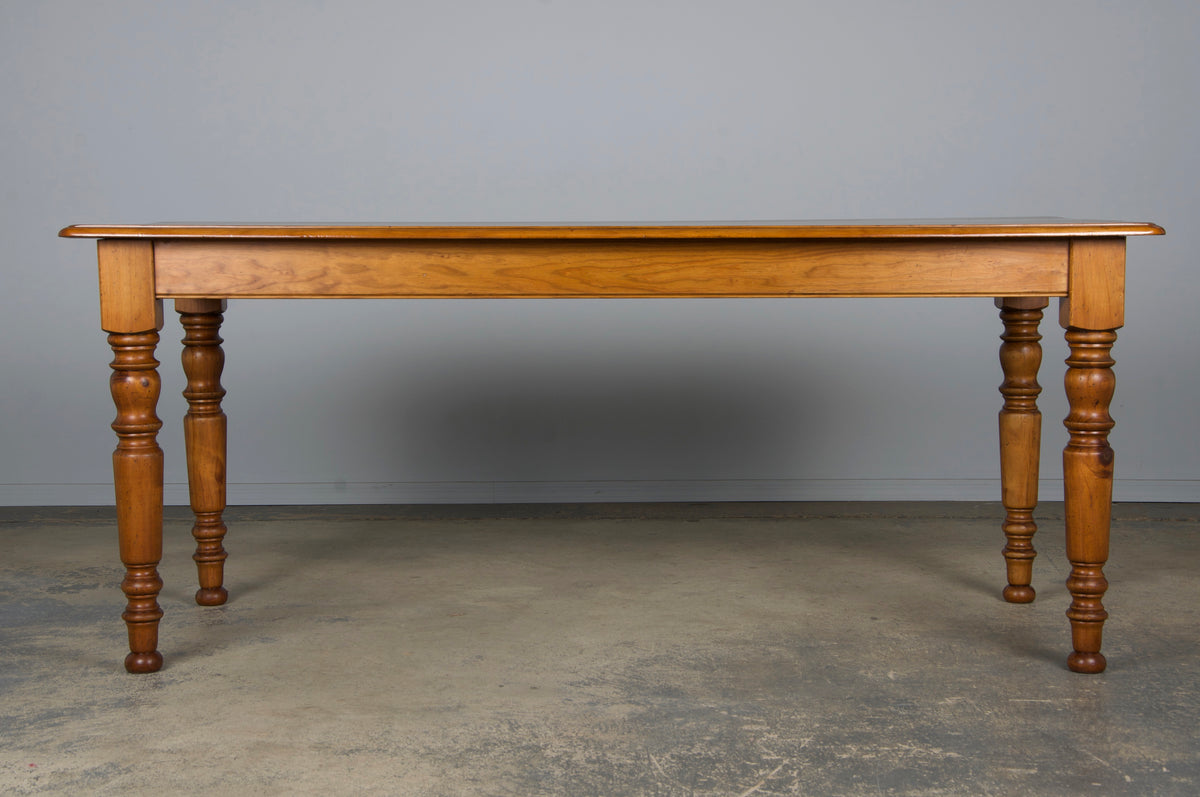 Country French Louis Philippe Style Provincial Maple Dining Table