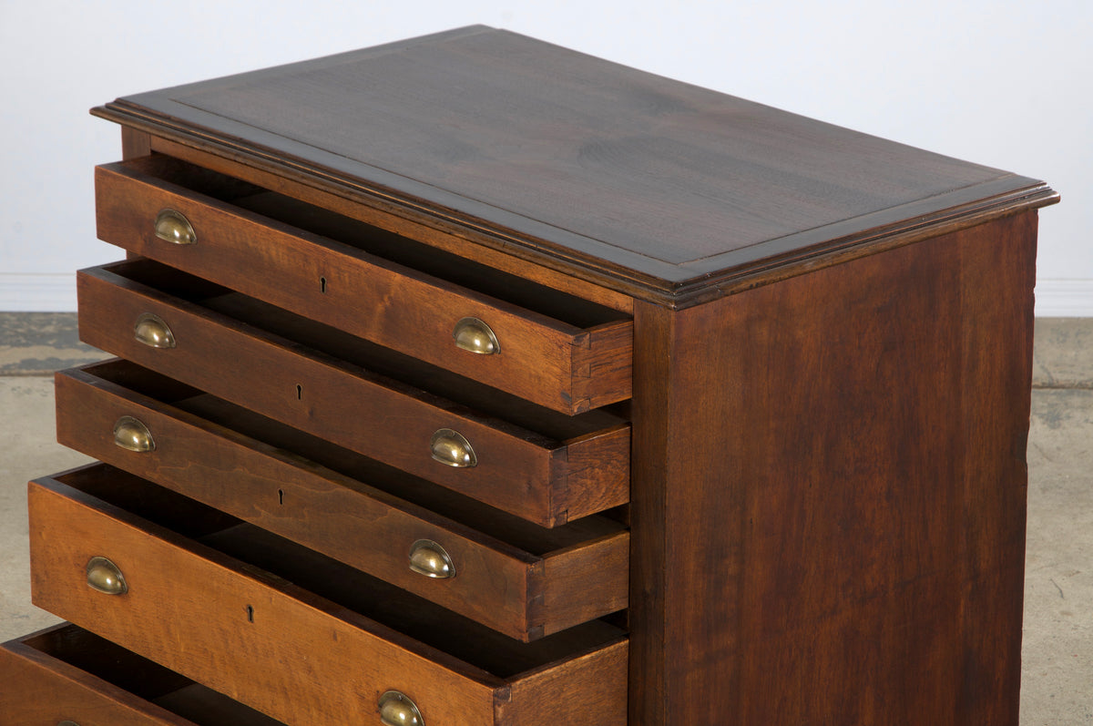 Antique French Louis Philippe Style Walnut Chest of Drawers