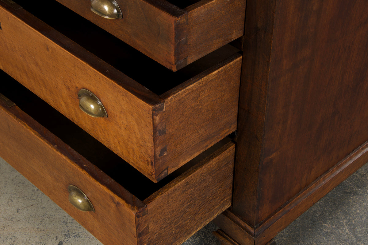 Antique French Louis Philippe Style Walnut Chest of Drawers