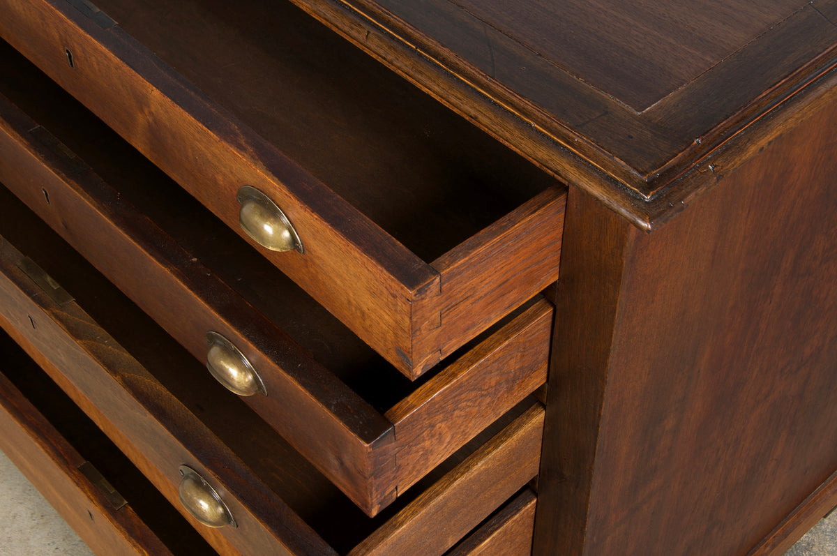 Antique French Louis Philippe Style Walnut Chest of Drawers