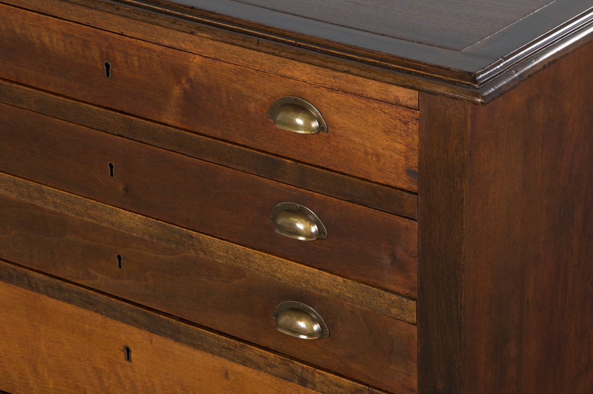 Antique French Louis Philippe Style Walnut Chest of Drawers