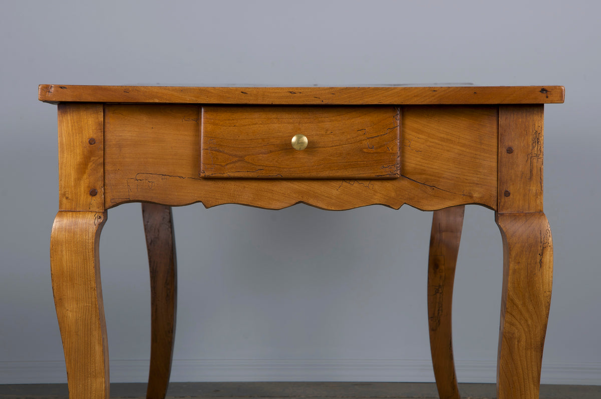 19th Century Country French Provincial Maple Farmhouse Harvest Dining Table