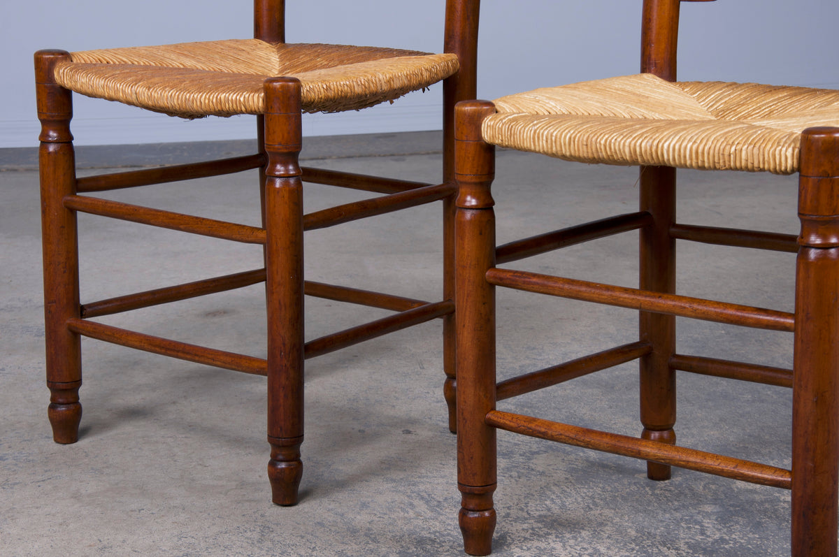 19th Century French Napoleon III Walnut Dining Chairs - Set of 8