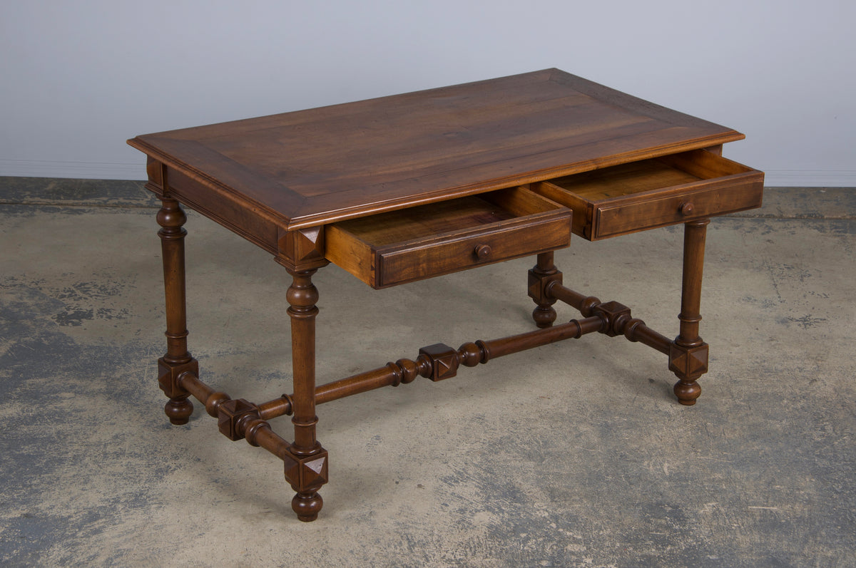 Antique French Louis XIII Style Walnut Writing Desk