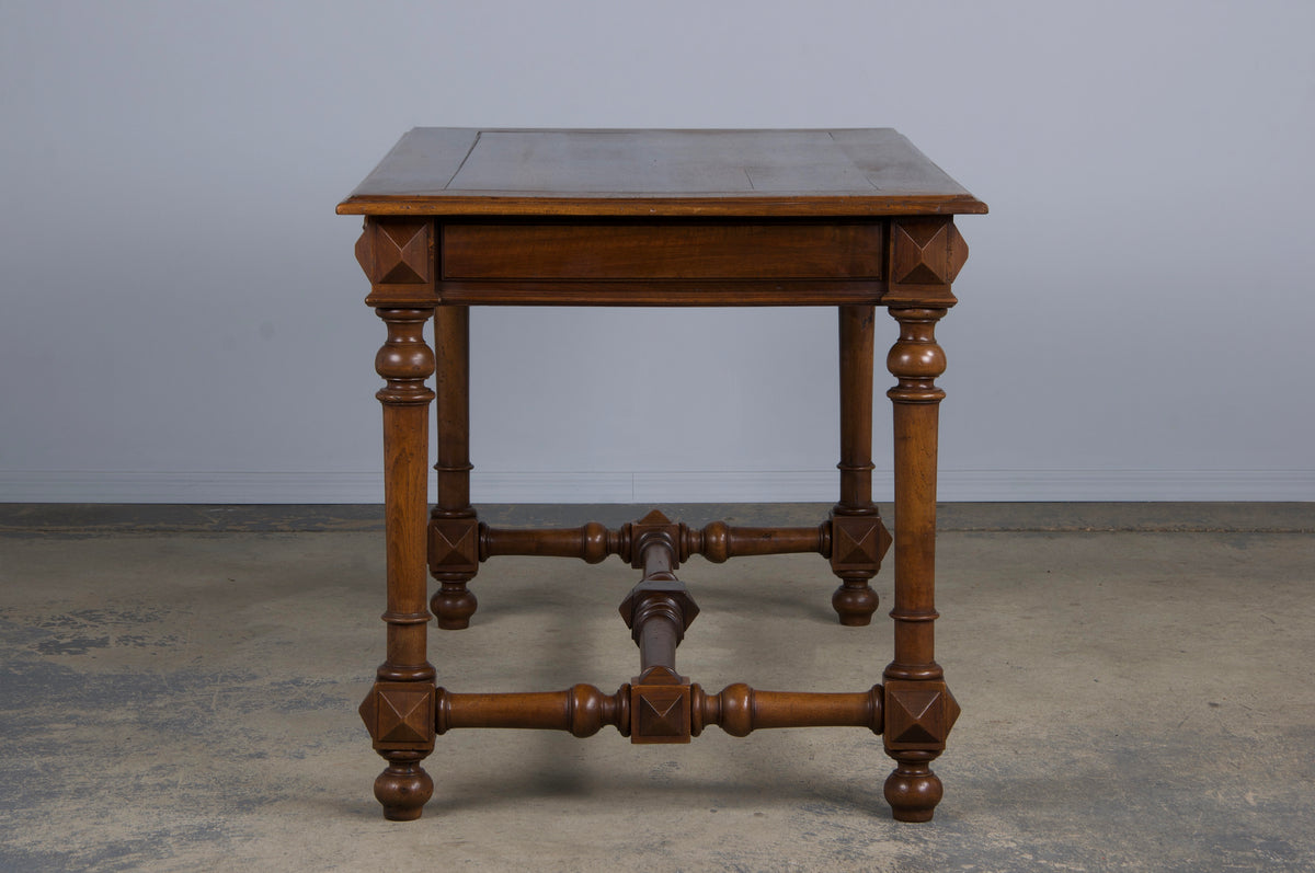 Antique French Louis XIII Style Walnut Writing Desk