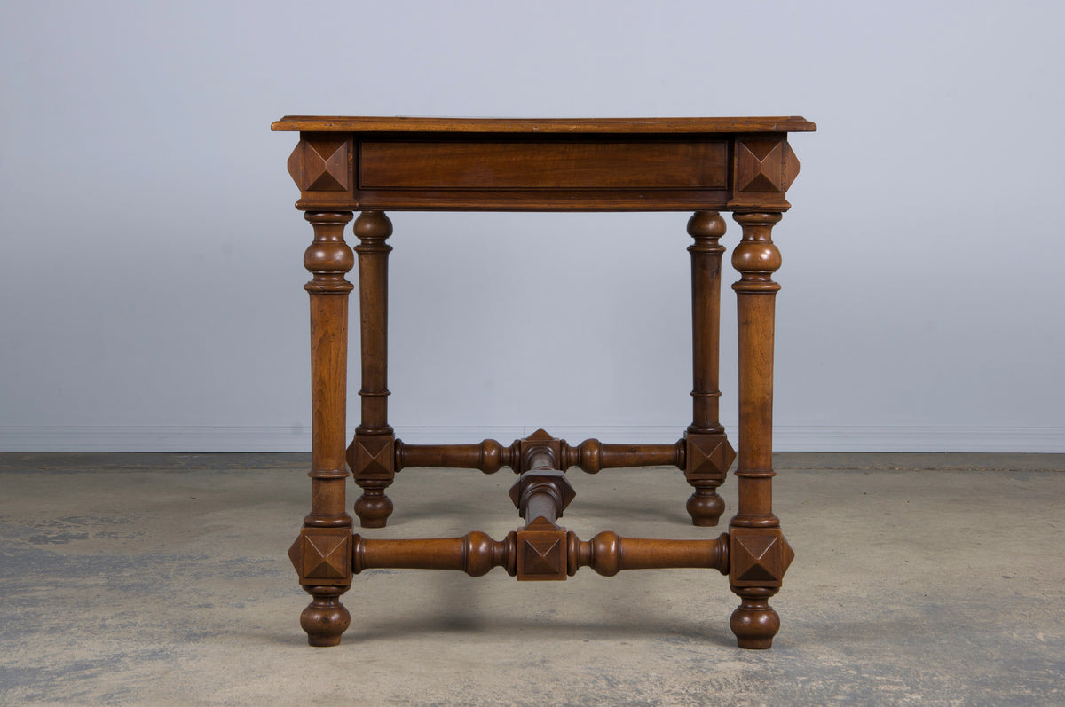 Antique French Louis XIII Style Walnut Writing Desk