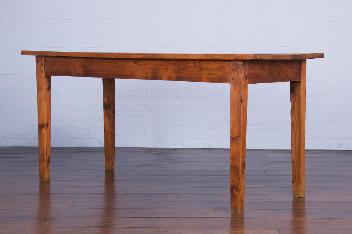 Antique French Farmhouse Rustic European Pine Dining Table