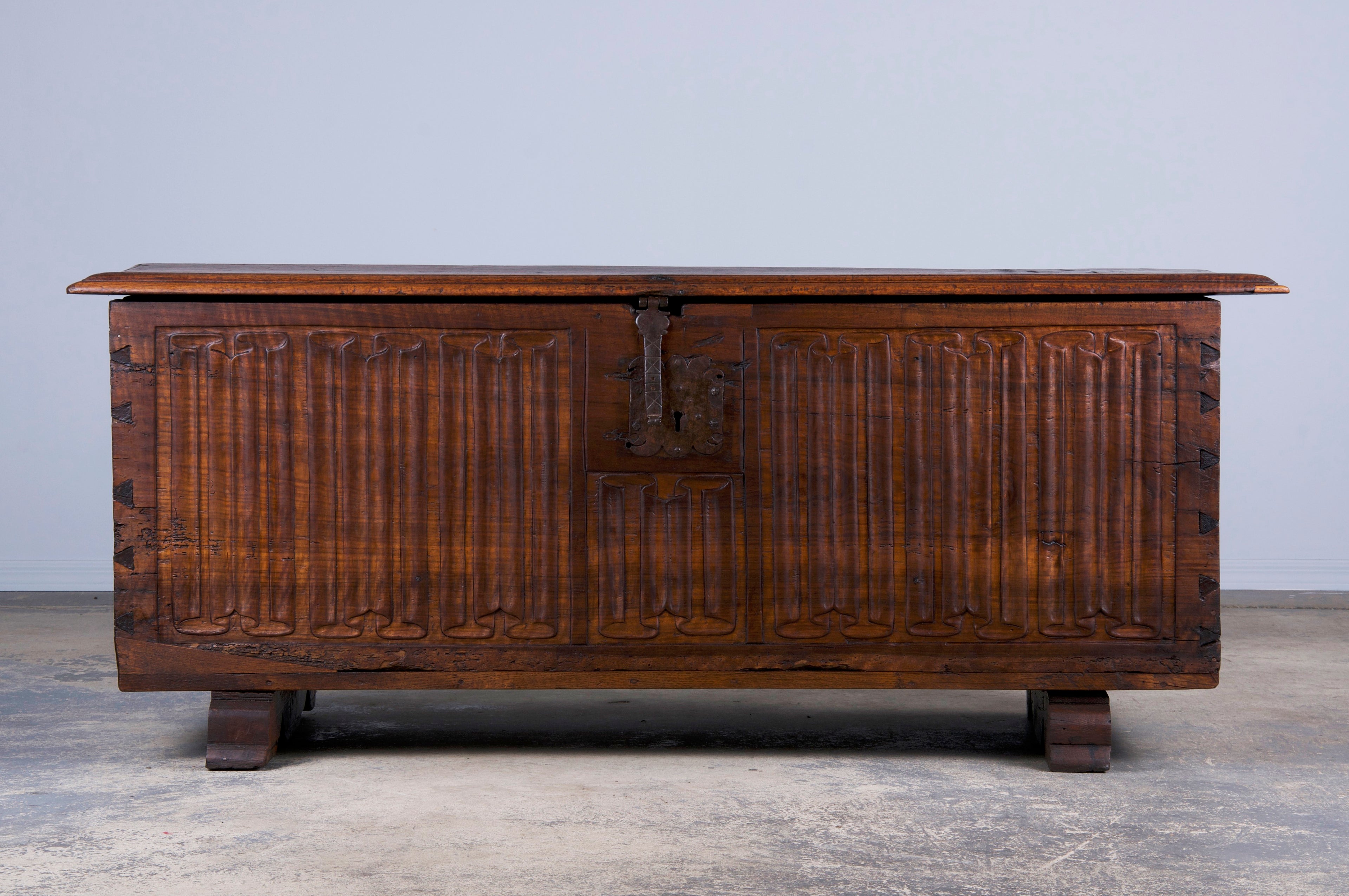 18th Century French Renaissance Carved Walnut Chest