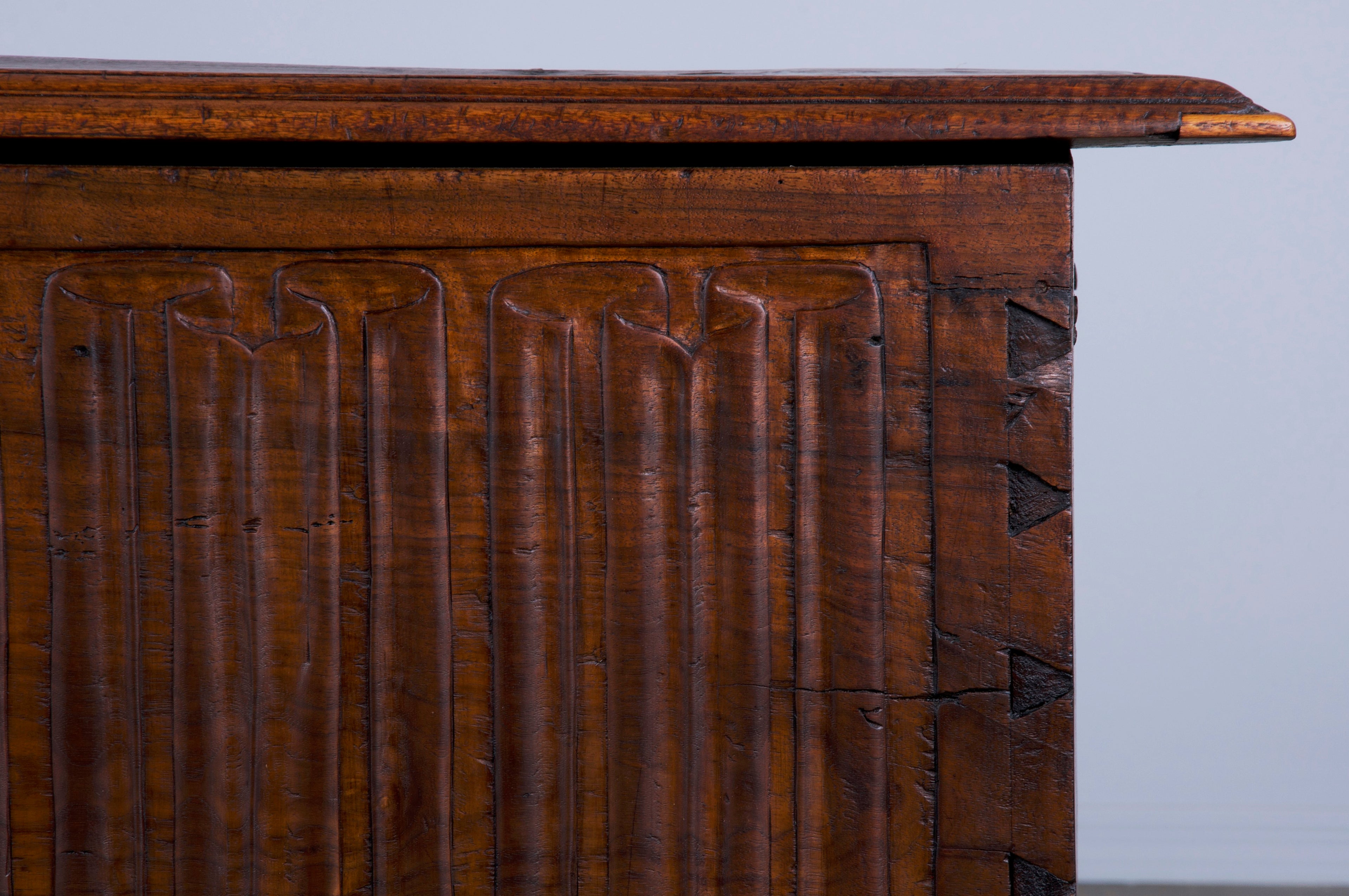 18th Century French Renaissance Carved Walnut Chest