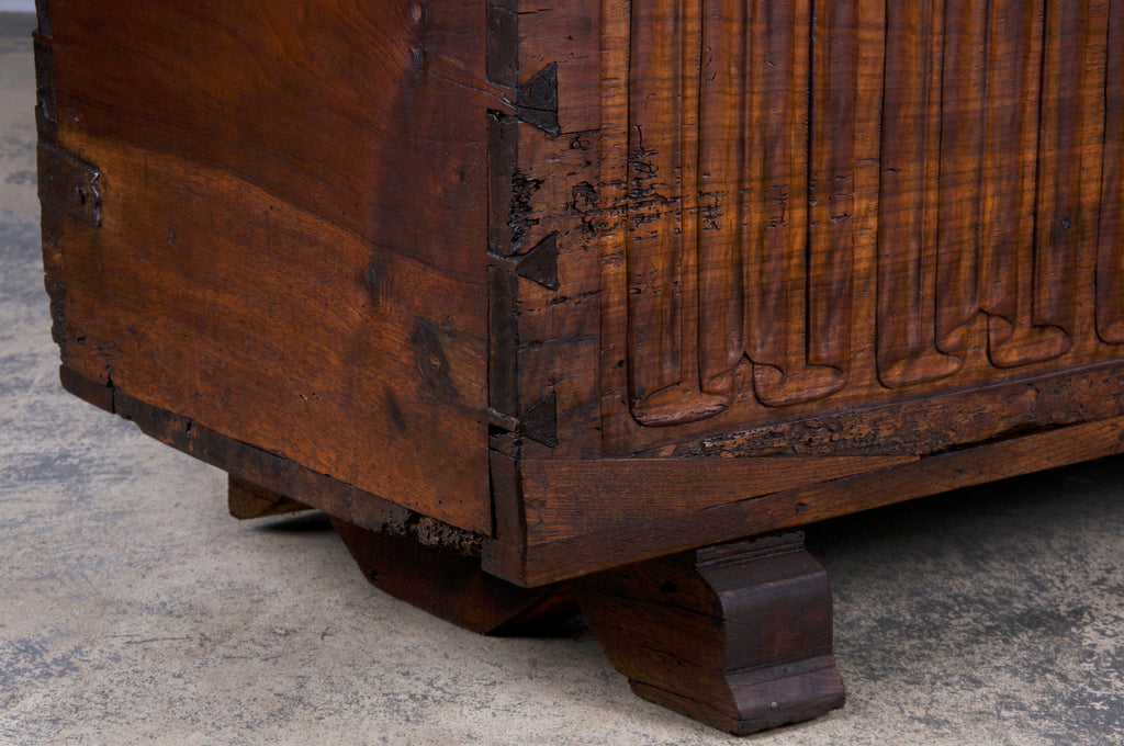 18th Century French Renaissance Carved Walnut Chest