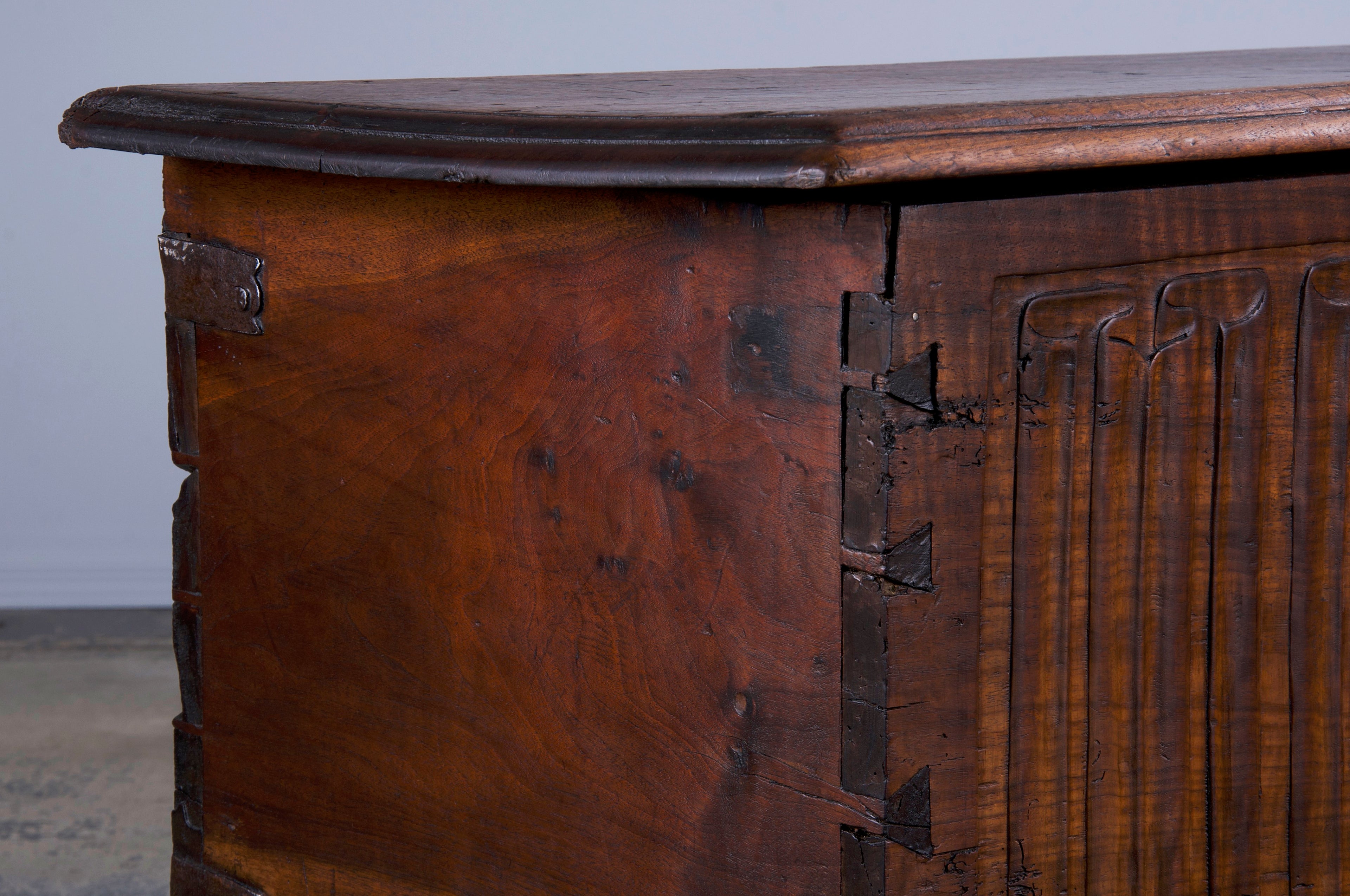 18th Century French Renaissance Carved Walnut Chest