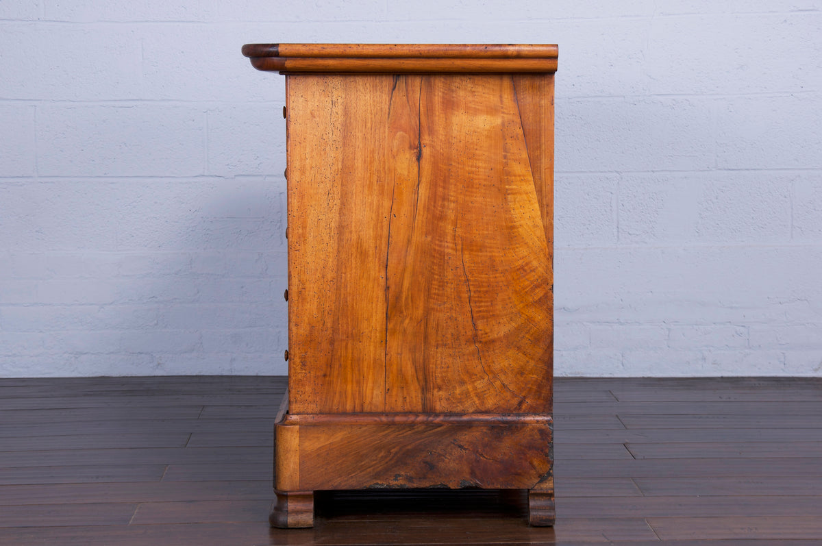 19th Century Country French Louis Philippe Style Walnut Chest of Drawers