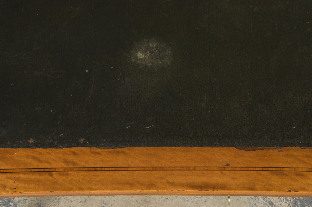 19th Century French Louis XVI Style Satinwood Writing Desk W/ Green Vinyl