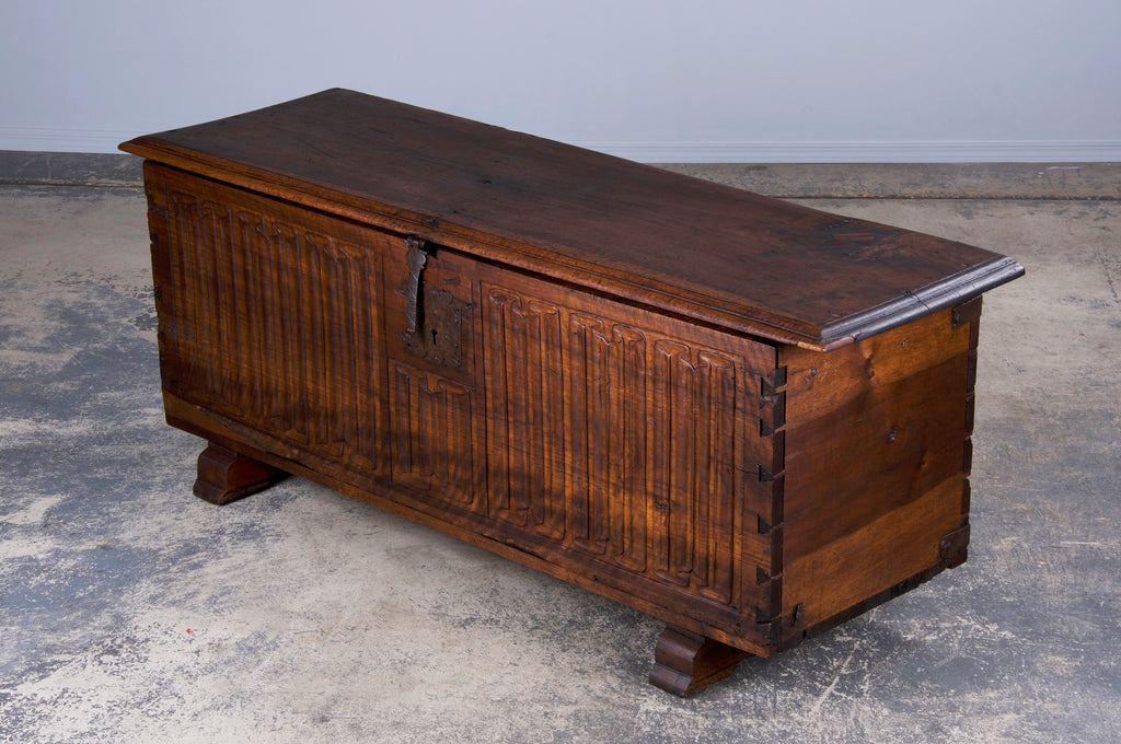18th Century French Renaissance Carved Walnut Chest