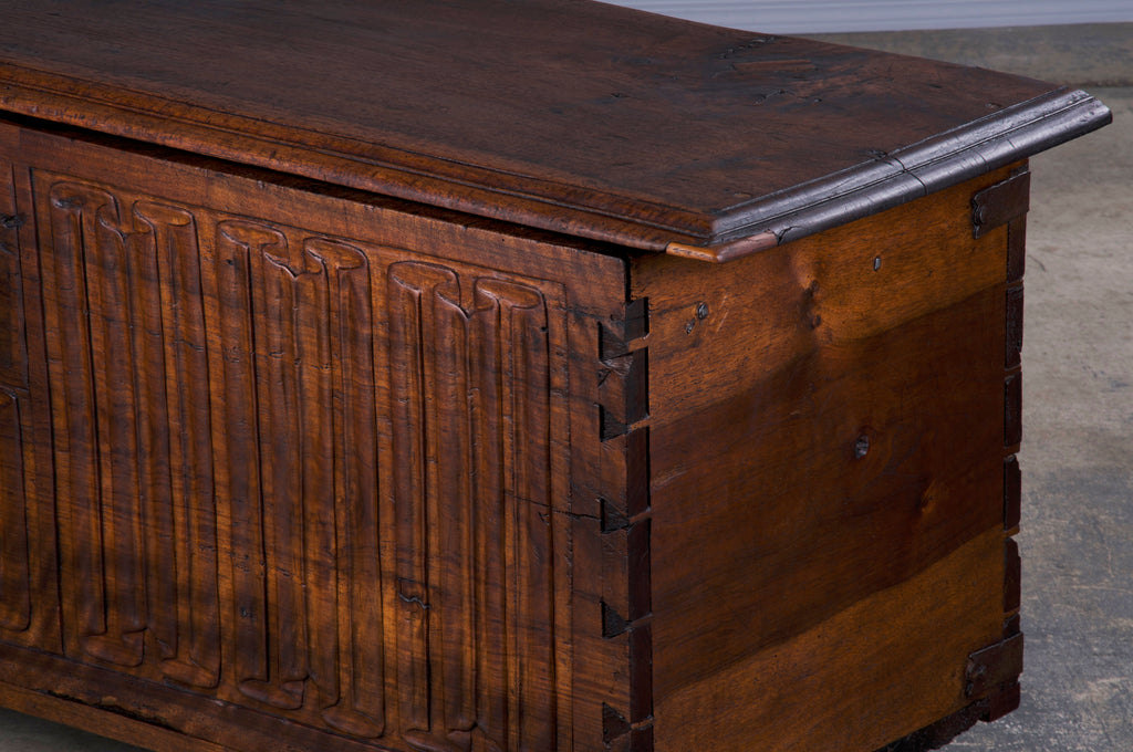 18th Century French Renaissance Carved Walnut Chest