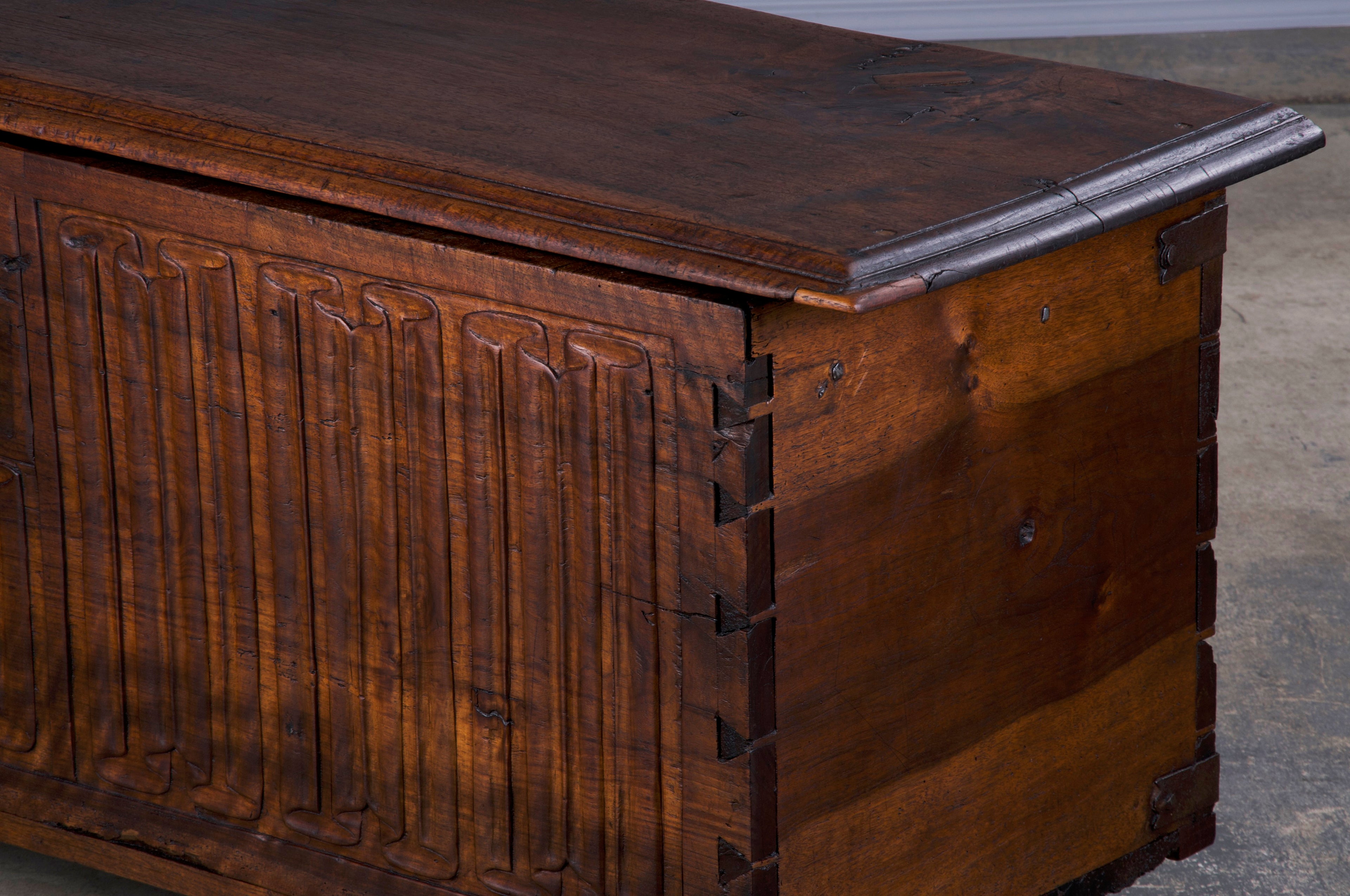 18th Century French Renaissance Carved Walnut Chest