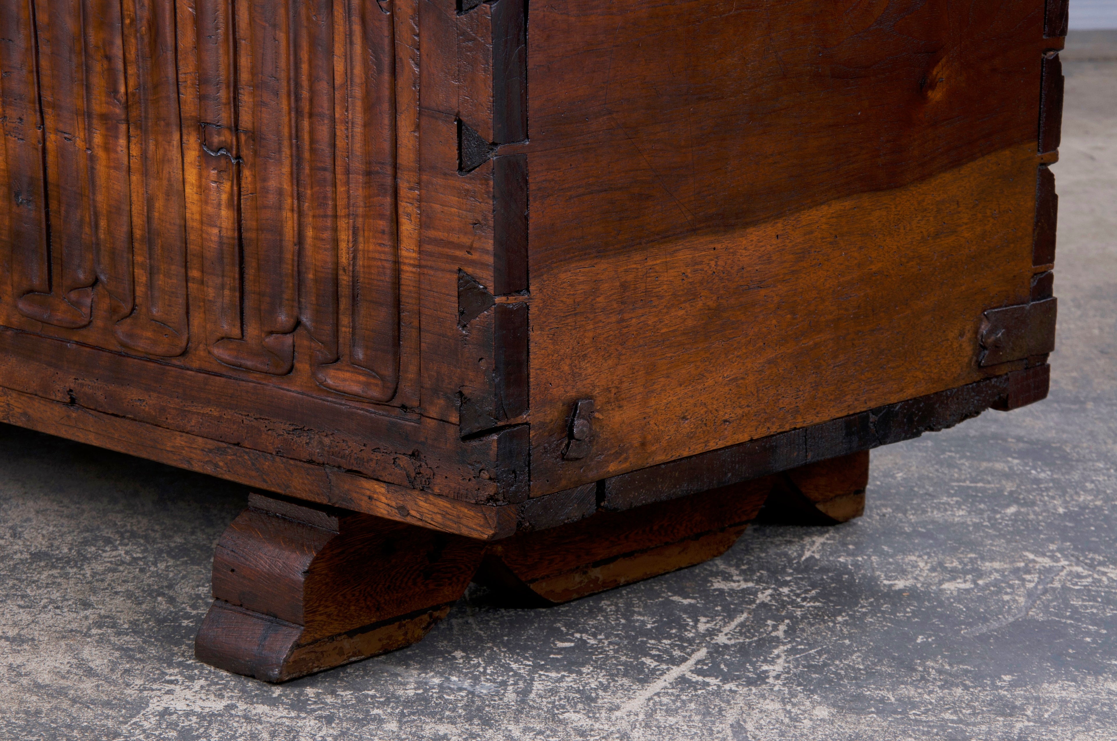 18th Century French Renaissance Carved Walnut Chest