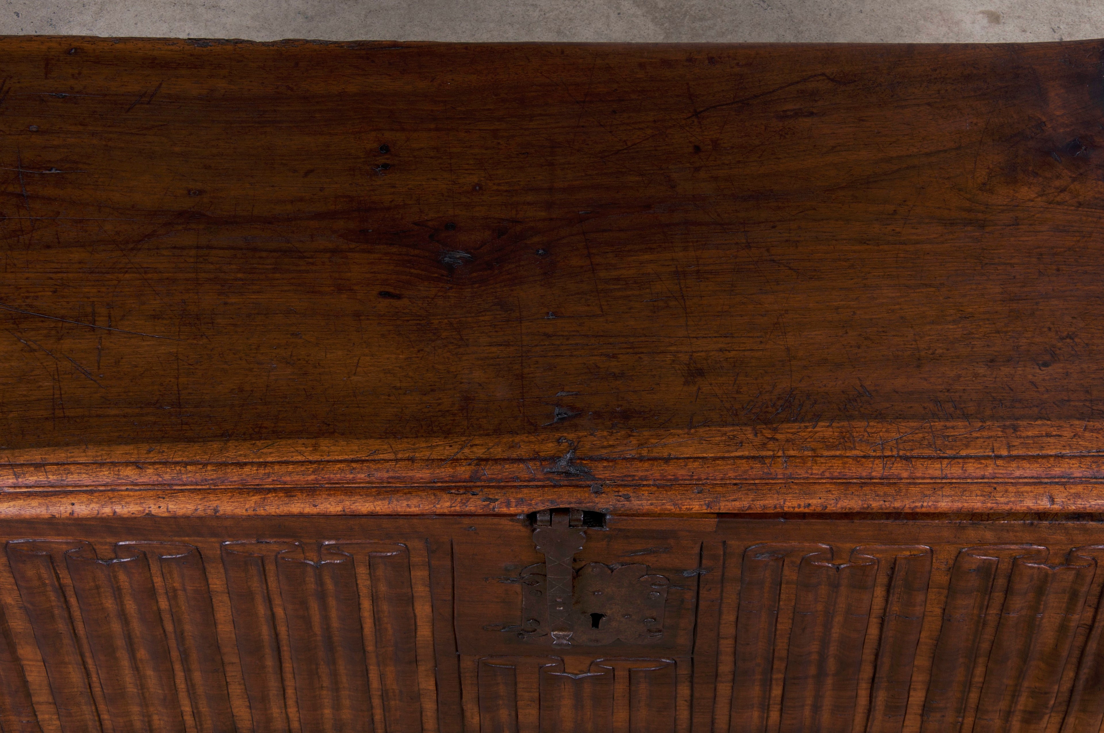 18th Century French Renaissance Carved Walnut Chest