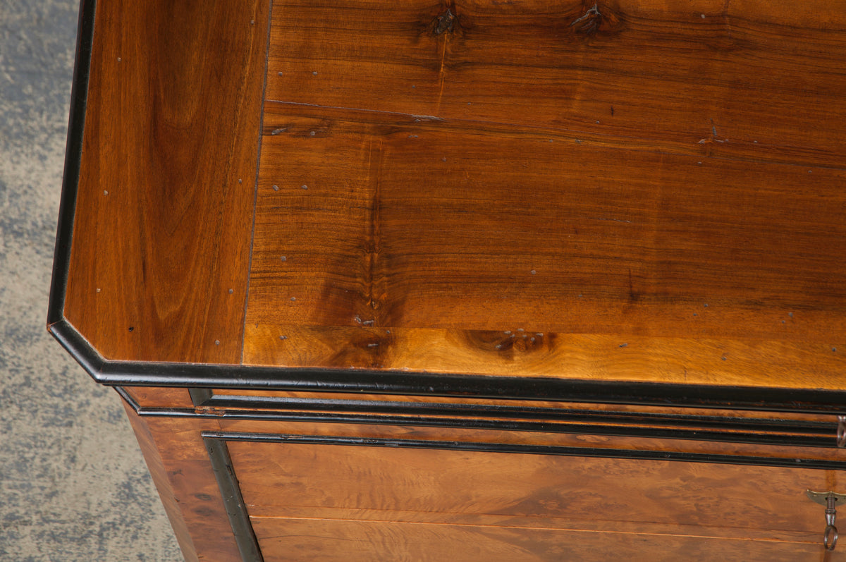 19th Century French Louis Philippe Birds Eye Maple Chest Of Drawers