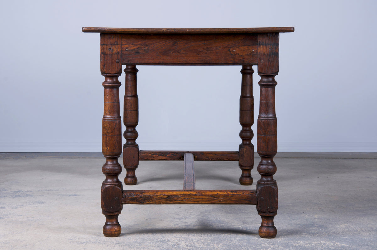 Early 19th Century Country French Oak Farmhouse Treste Dining Table