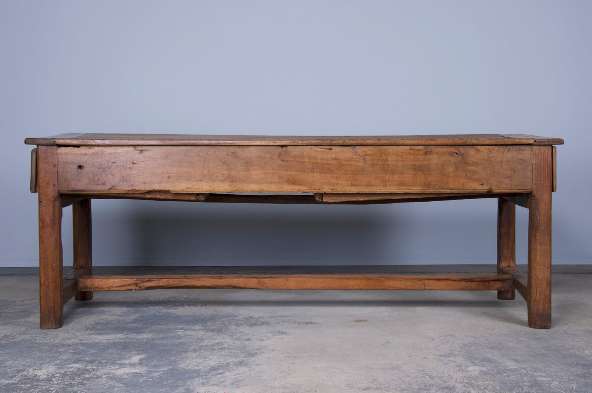 Early 19th Century Country French Oak Farmhouse Trestle Table