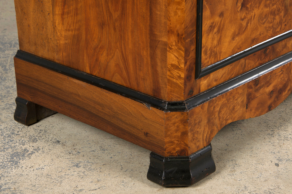 19th Century French Louis Philippe Birds Eye Maple Chest Of Drawers