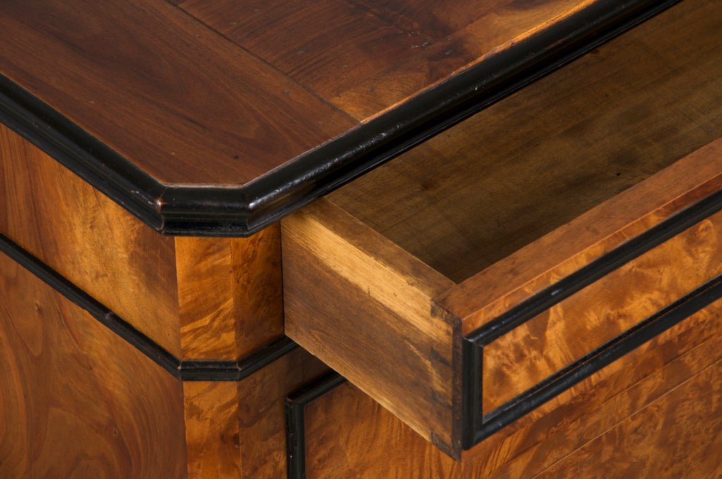 19th Century French Louis Philippe Birds Eye Maple Chest Of Drawers