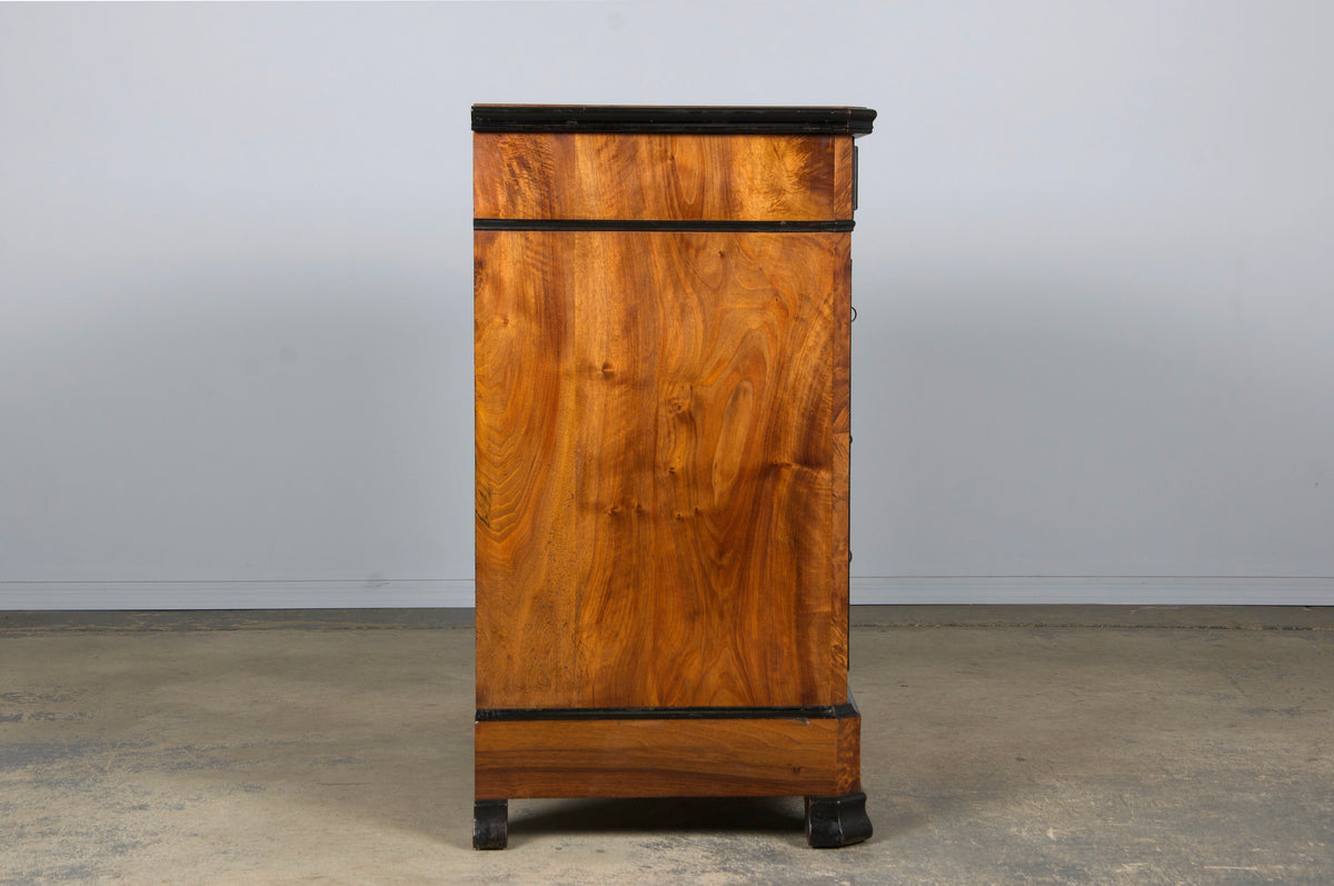 19th Century French Louis Philippe Birds Eye Maple Chest Of Drawers