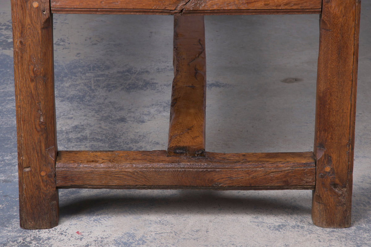 Early 19th Century Country French Oak Farmhouse Trestle Table