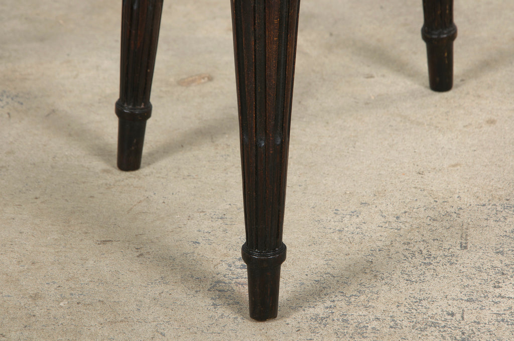 Antique French Louis XVI Style Maple Side Chairs in Pink Velvet - A Pair