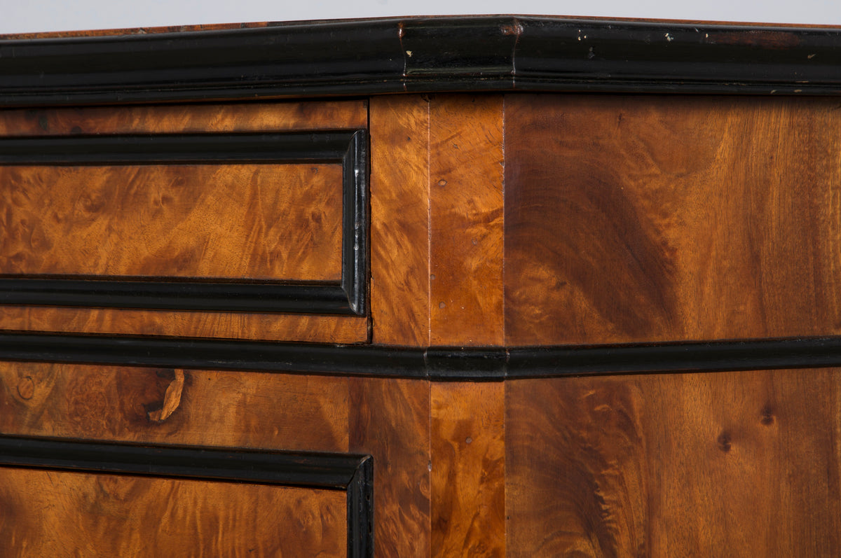 19th Century French Louis Philippe Birds Eye Maple Chest Of Drawers