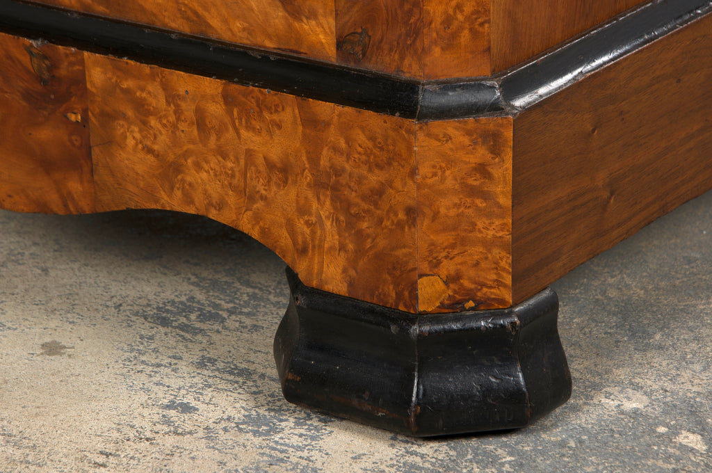 19th Century French Louis Philippe Birds Eye Maple Chest Of Drawers