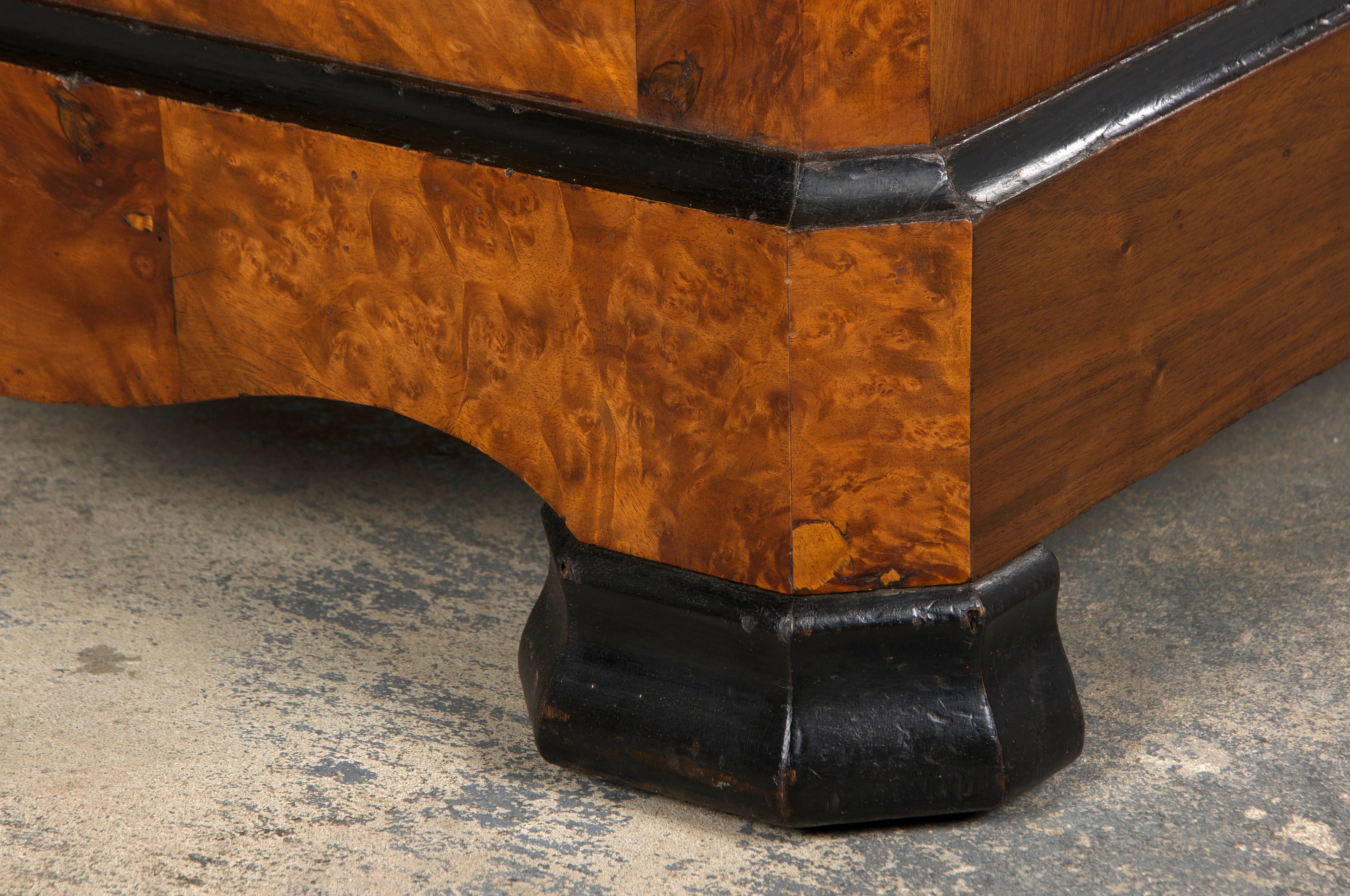 19th Century French Louis Philippe Birds Eye Maple Chest Of Drawers