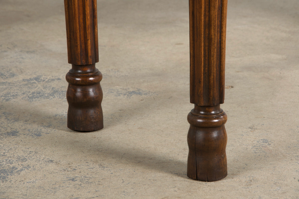 19th Century French Parisian Carved Maple Butcher Block Table