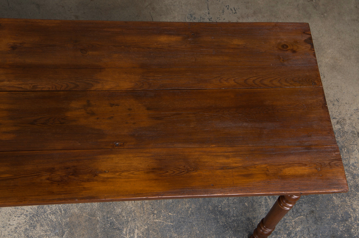 Antique Country French Provincial MIxed Wood Farmhouse Table