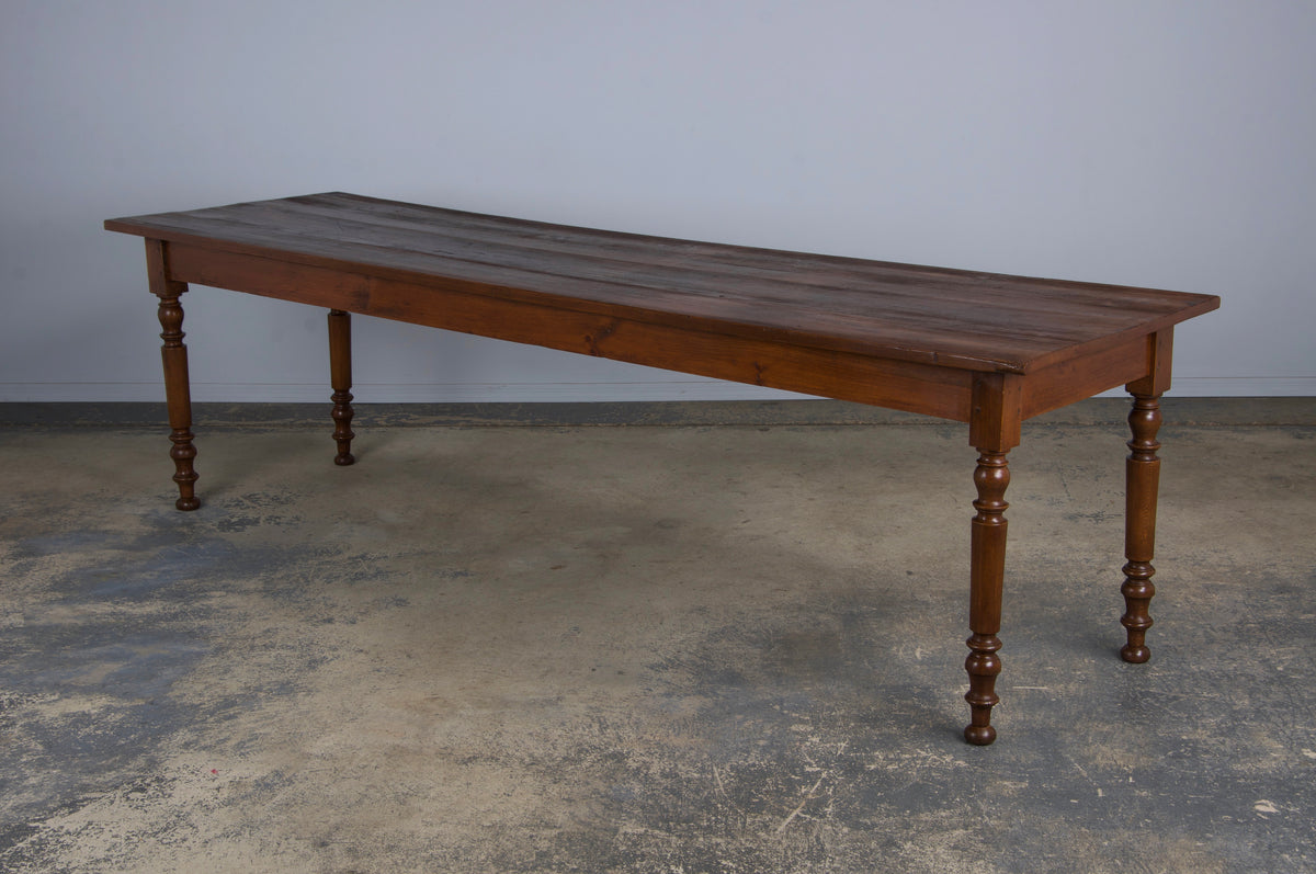 Antique Country French Provincial MIxed Wood Farmhouse Table