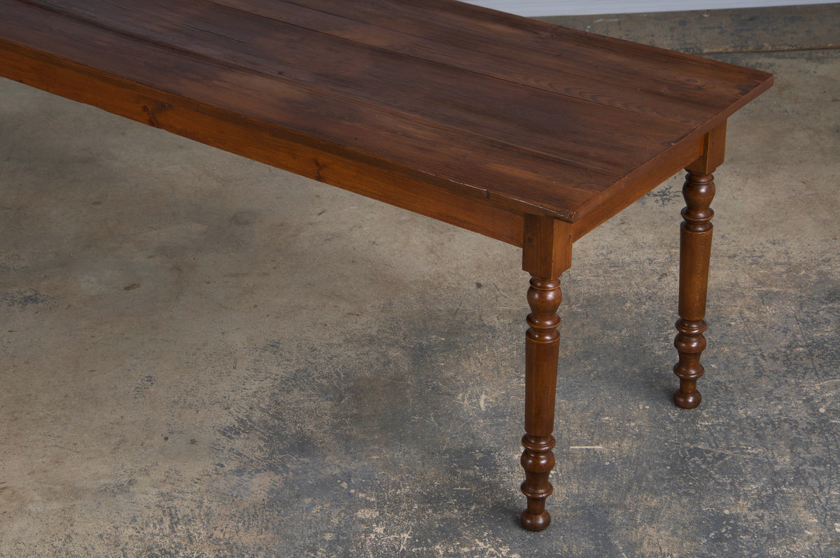 Antique Country French Provincial MIxed Wood Farmhouse Table