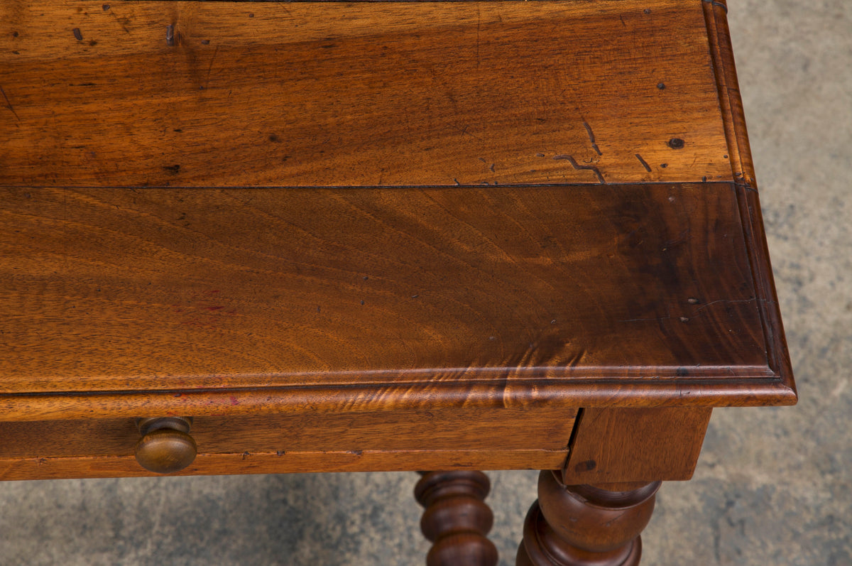 Antique French Louis XIII Style Walnut Writing Desk or Side Table