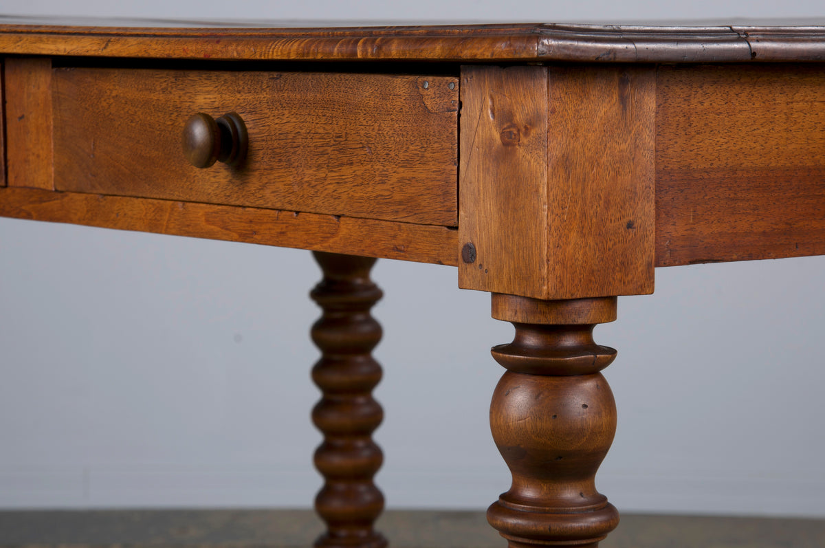 Antique French Louis XIII Style Walnut Writing Desk or Side Table