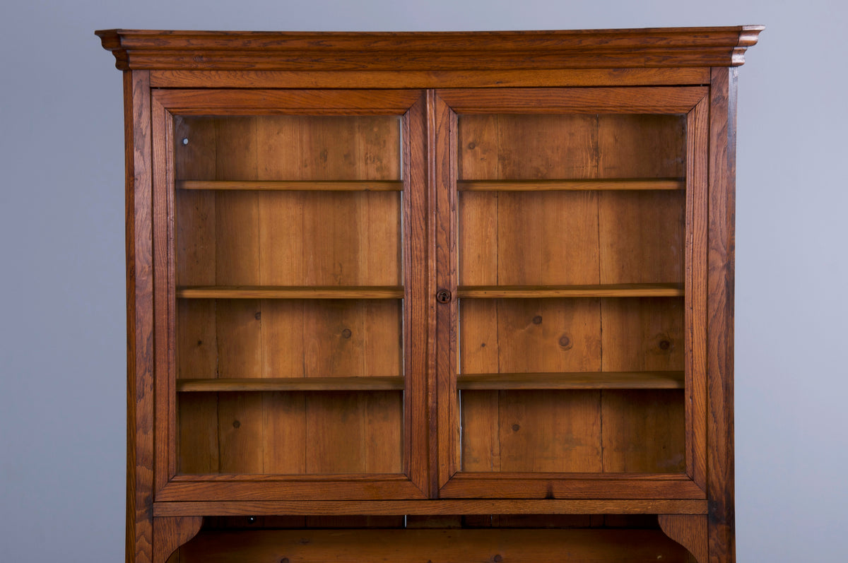 ON HOLD Antique Country French Louis Philippe Style Provincial Oak Library Desk