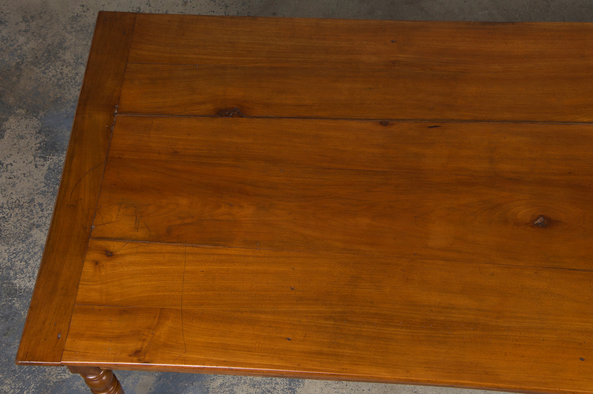 Country French Louis Philippe Style Provincial Maple Dining Table