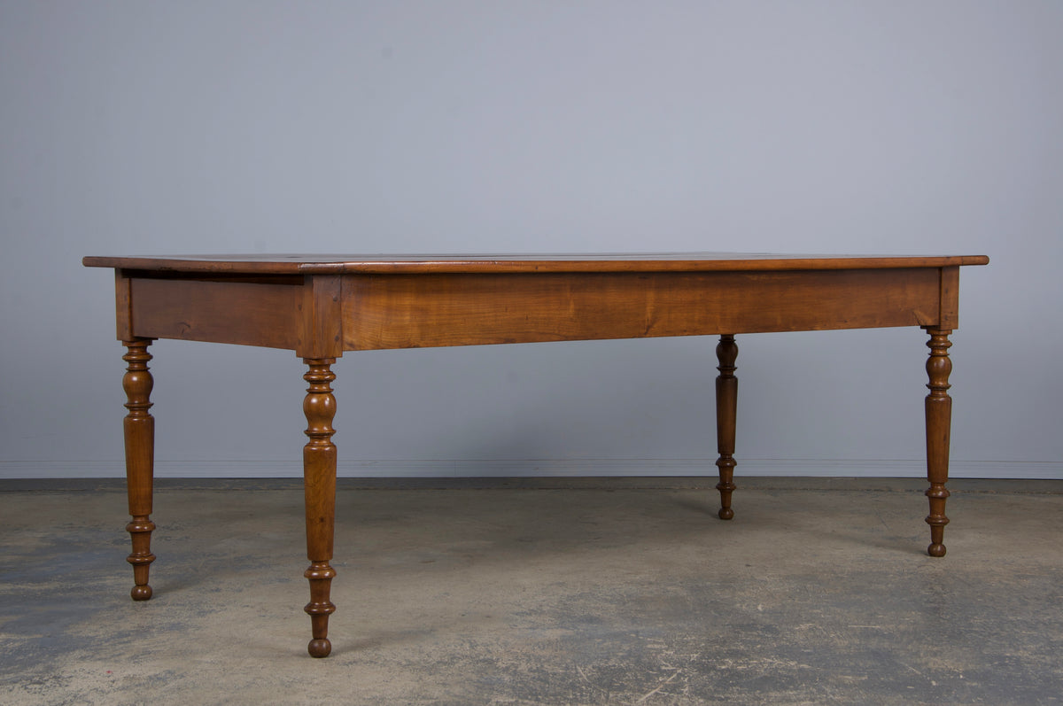 Country French Louis Philippe Style Provincial Maple Dining Table