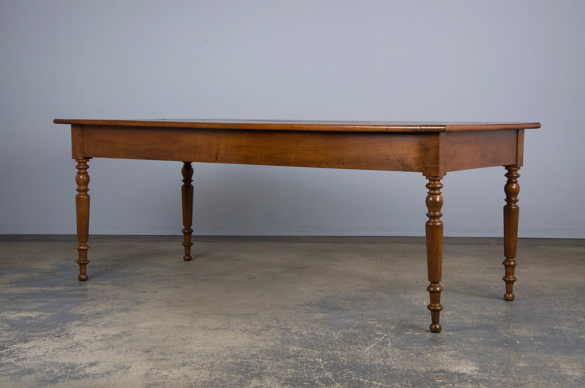 Country French Louis Philippe Style Provincial Maple Dining Table