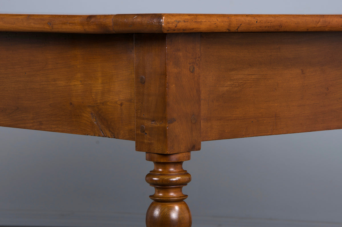 Country French Louis Philippe Style Provincial Maple Dining Table